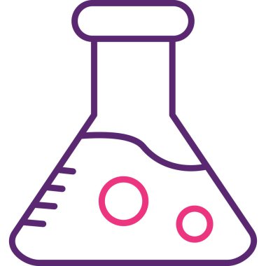 Kimya simgesi, vektör illüstrasyonu basit tasarım