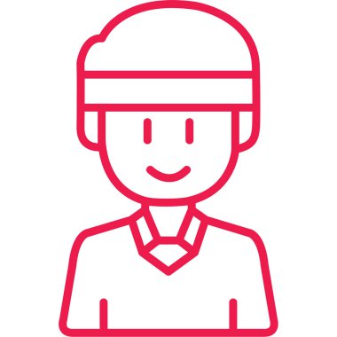 avatar. Web simgesi basit illüstrasyon