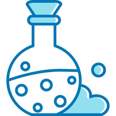 Kimyasal sıvı simgesi, vektör illüstrasyonu