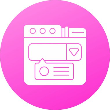 Web simgesi, haber vektör illüstrasyonu