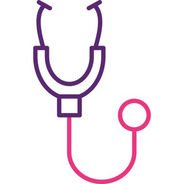 Steteskop. Web simgesi basit tasarım