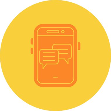 Vektör telefon simgesi, vektör illüstrasyonu