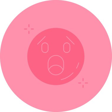 Bir yüz simgesinin vektör illüstrasyonu