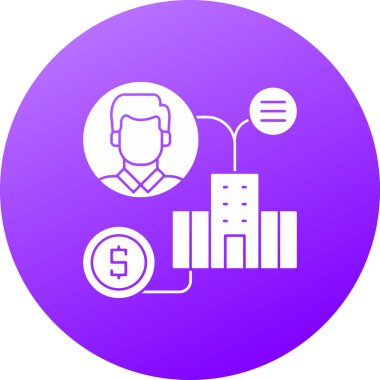 İş simgesinin vektör illüstrasyonu