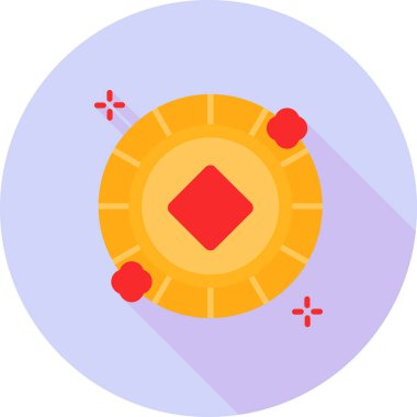 Noel şekeri dekorasyon ikonu düz stil