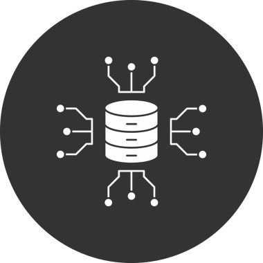 Sunucu simgesinin vektör illüstrasyonu