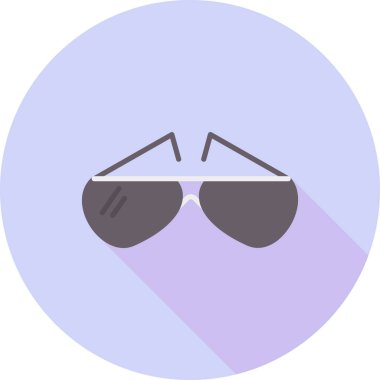 Güneş gözlüğü. Web simgesi basit illüstrasyon