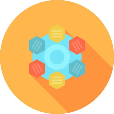 Modern simgenin vektör illüstrasyonu