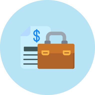 çanta düz vektör simgesi