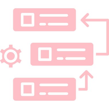 veri depolama rengi simgesi, vektör illüstrasyonu
