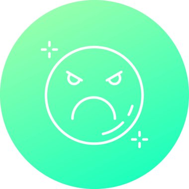 kızgın. Web simgesi basit illüstrasyon