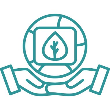 bitki simgesi vektör illüstrasyonu