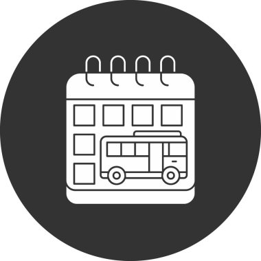 Otobüs. Web simgesi basit illüstrasyon