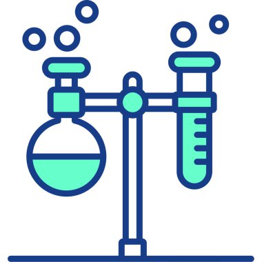 Laboratuvar matarası simgesi - taslak biçimi