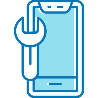 akıllı telefon tamir servisi simgesi, özet biçimi