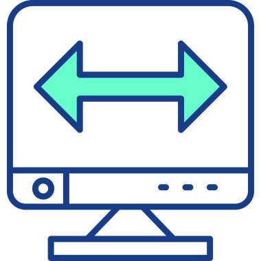 ok Ağı simgesi basit illüstrasyon