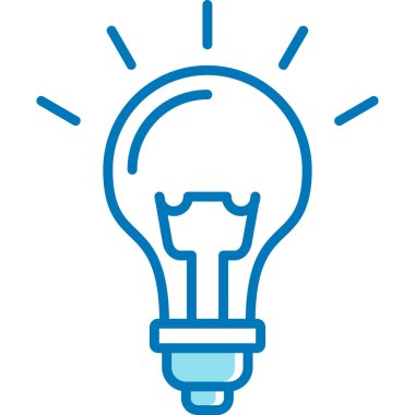 ampul fikri izole edilmiş ikon vektör illüstrasyon tasarımı