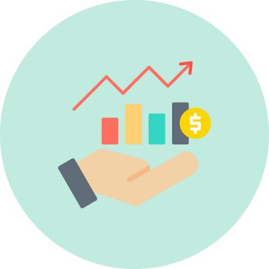 iş grafiği vektör simgesi