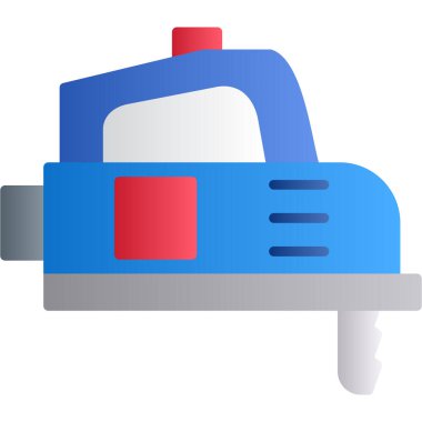 Araba motoru simgesi. Web için basit motor vektör simgeleri çizimi