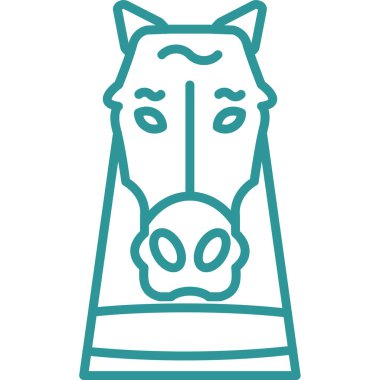 İnek. Web simgesi basit illüstrasyon