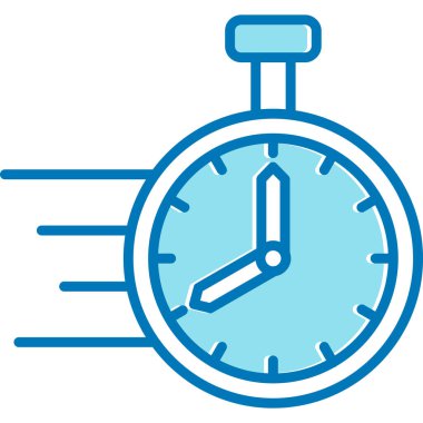 Kronometre Web simgesi basit illüstrasyon