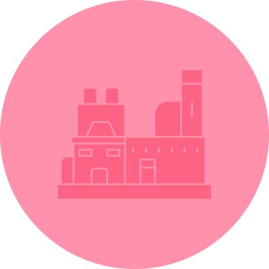 Eşsiz Fabrika Vektör Kabartma Simgesi