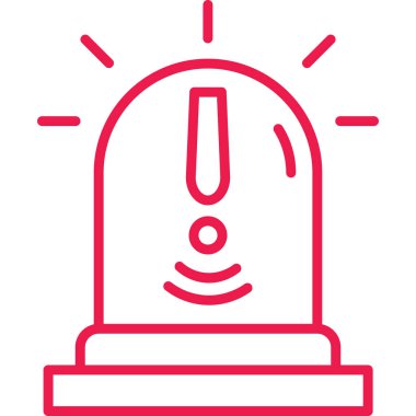 Alarm! Web simgesi basit illüstrasyon