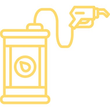 Beyaz bir lambanın sarı arkaplanının vektör çizimi