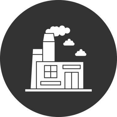 Fabrika inşaatının vektör çizimi