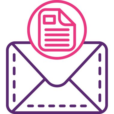 Zarf. Web simgesi basit illüstrasyon