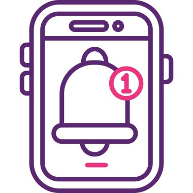 akıllı telefon simgesi vektör illüstrasyonu