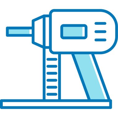 Elektrikli matkap. Web simgesi basit illüstrasyon
