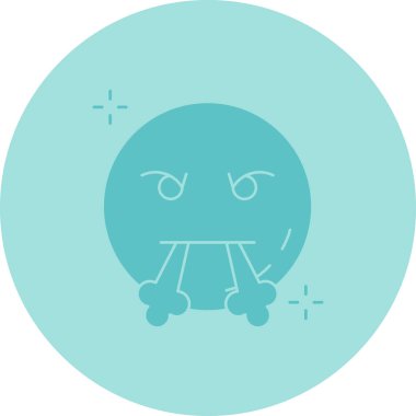 Şirin kawaii bebek yüzü ikonu