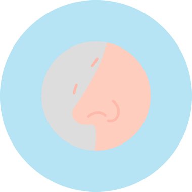 kafa simgesi. vektör illüstrasyonunun düz tasarımı.