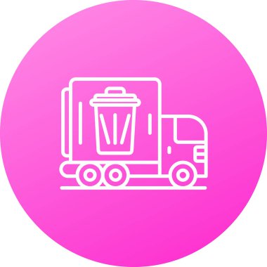 Çöp kutusu simgesinin vektör illüstrasyonu