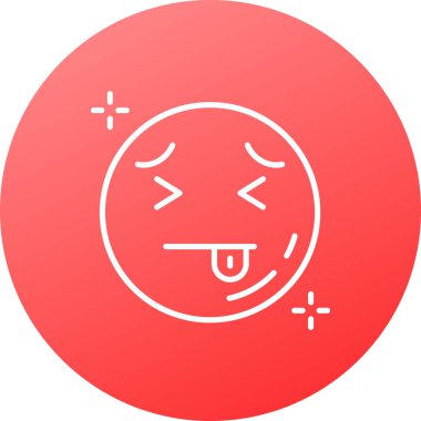 emoji. emoticon simgesi vektör illüstrasyonu