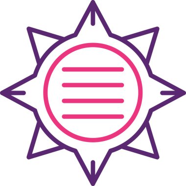 güneş vektör simgesi modern basit vektör illüstrasyonu