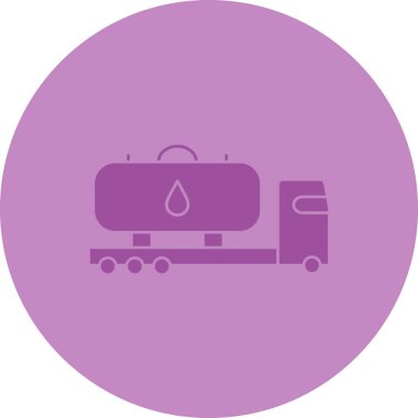 Benzin istasyonu simgesinin vektör illüstrasyonu