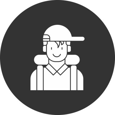 İnsan simgesinin vektör illüstrasyonu