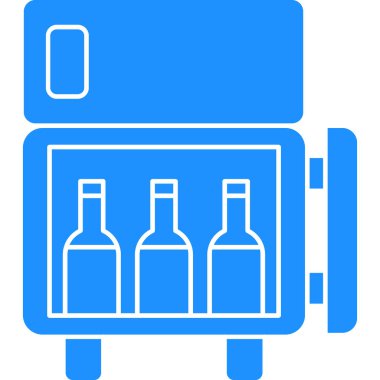 alkol şişesi doldurulmuş ikon - taslak biçimi