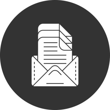 zarf simgesi vektör illüstrasyonu