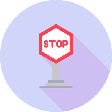 Kes şunu. Web simgesi basit illüstrasyon