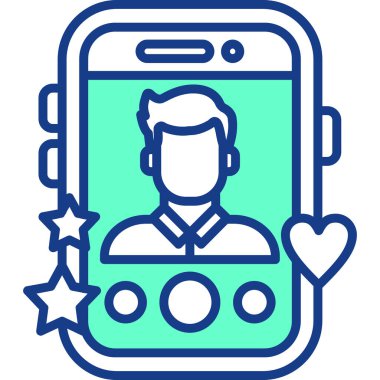 akıllı telefon simgesi, vektör illüstrasyonu basit tasarım