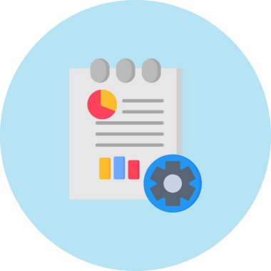 Rapor & sayfası için işletme yönetimi dairesi simgesi