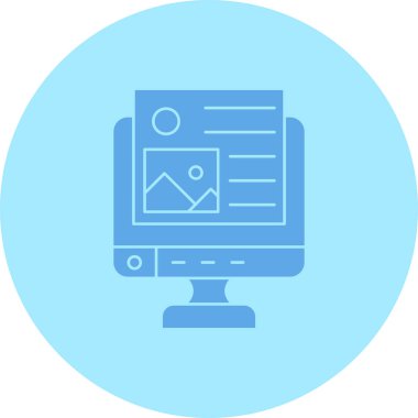 seo modern simgesinin vektör illüstrasyonu