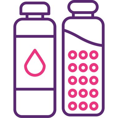 Şişe. Web simgesi basit illüstrasyon