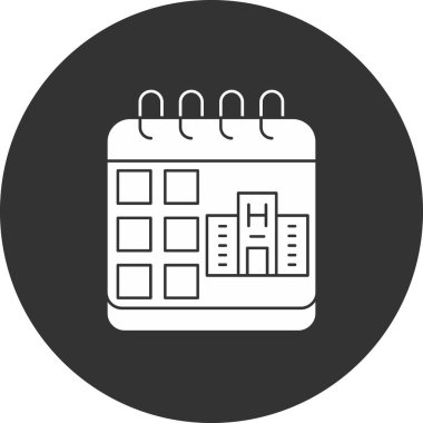 Moda biçimi izole edilmiş arkaplanda takvim simgesi