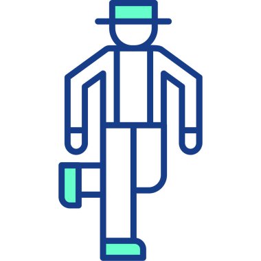 Adamım. Web simgesi basit illüstrasyon