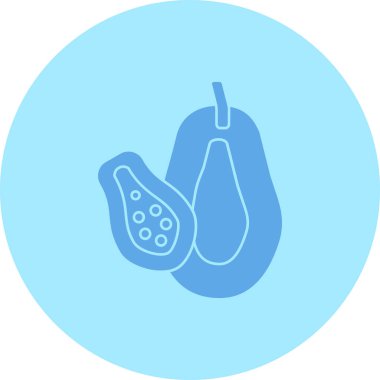 taze meyve ikonu vektör illüstrasyonu