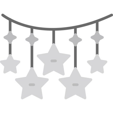 Noel çelengi vektör simgesi